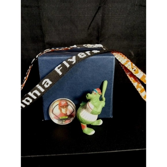 Topps Other - Philadelphia Phillies Philly Phanatic 2.5" Figure 1987, Topps coin Hayes, Flyers
